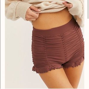 Free People ruffled shorts
